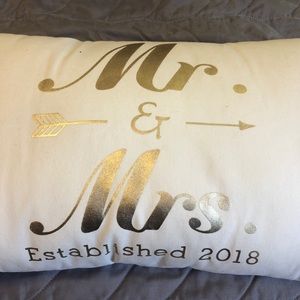 Mr. And Mrs. established 2018 pillow